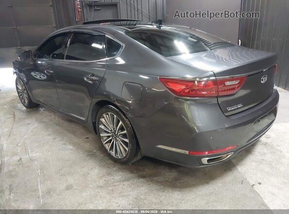 KNALC4J15J5114449 2018 KIA CADENZA Gray Trasero izquierdo