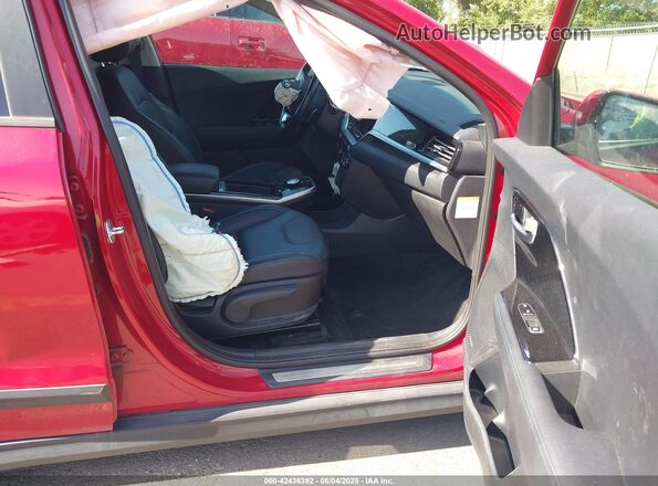 KNDCE3LG3L5056210 2020 KIA NIRO EV Red Widok wnętrza z przodu