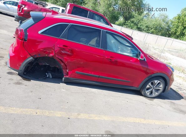 KNDCE3LG3L5056210 2020 KIA NIRO EV Red Widok wnętrza z tyłu