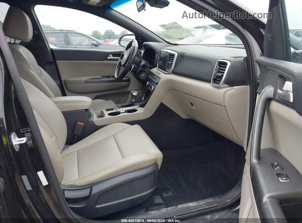 KNDP63AC4L7708481 2020 KIA SPORTAGE Черный Вид салона спереди