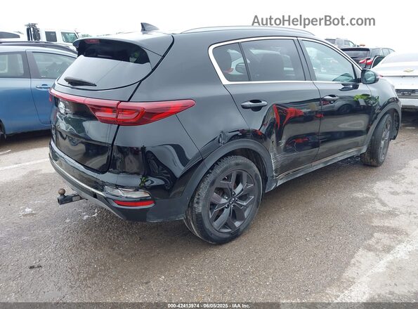KNDP63AC4L7708481 2020 KIA SPORTAGE Черный Задняя правая четверть