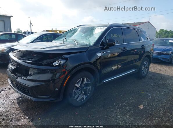 KNDRH4LG6M5034839 2021 KIA SORENTO HYBRID Black Przód lewy