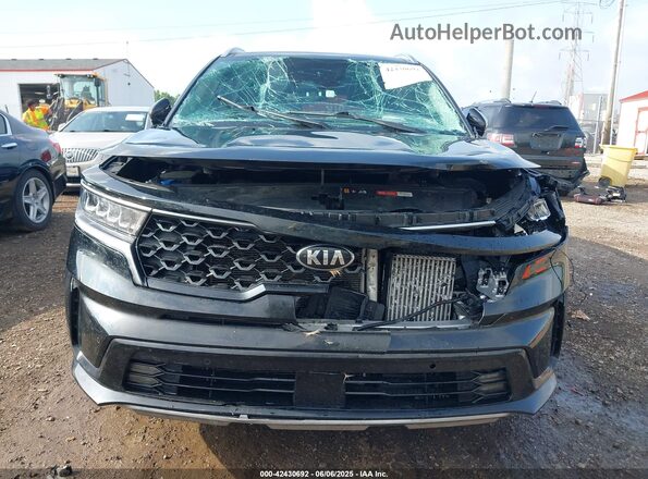KNDRH4LG6M5034839 2021 KIA SORENTO HYBRID Black Widok zestawu wskaźników