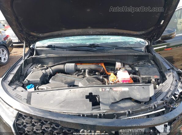 KNDRH4LG6M5034839 2021 KIA SORENTO HYBRID Black Widok z tyłu