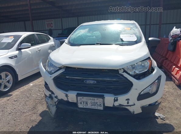 MAJ3S2FE2LC388511 2020 FORD ECOSPORT White Instrument cluster view