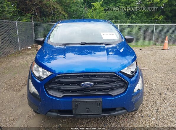 MAJ3S2FEXLC367325 2020 FORD ECOSPORT Blue Widok zestawu wskaźników