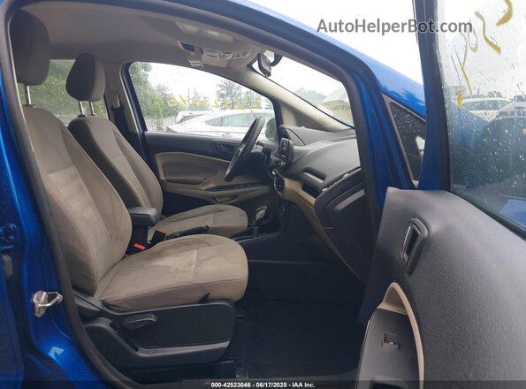 MAJ3S2FEXLC367325 2020 FORD ECOSPORT Blue Widok wnętrza z przodu