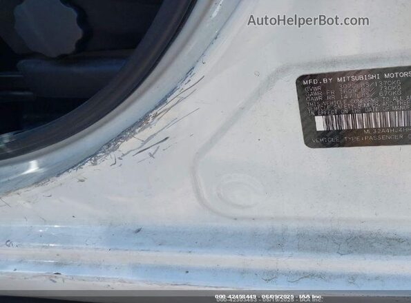 ML32A4HJ4HH015188 2017 MITSUBISHI MIRAGE White 