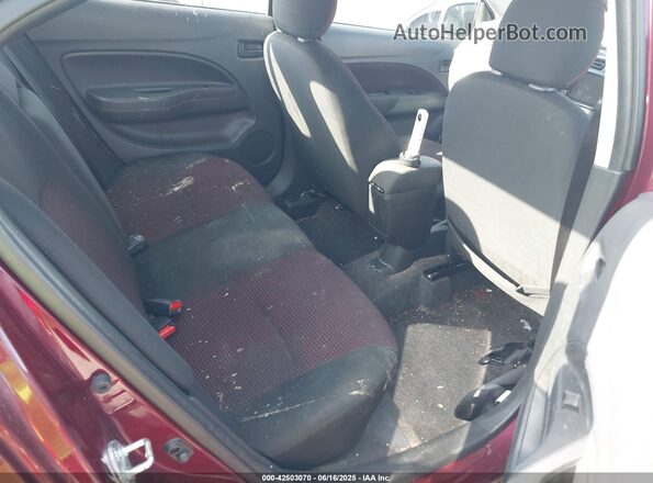 ML32FUFJ2NHF08287 2022 MITSUBISHI MIRAGE Burgundy VIN sticker view