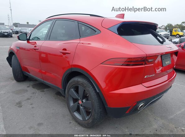 SADFJ2FX4K1Z72242 2019 JAGUAR E-PACE Бордовый Задняя левая четверть