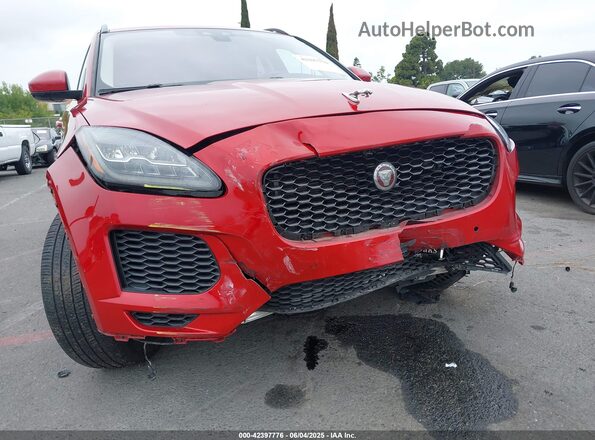 SADFJ2FX4K1Z72242 2019 JAGUAR E-PACE Бордовый Вид спереди