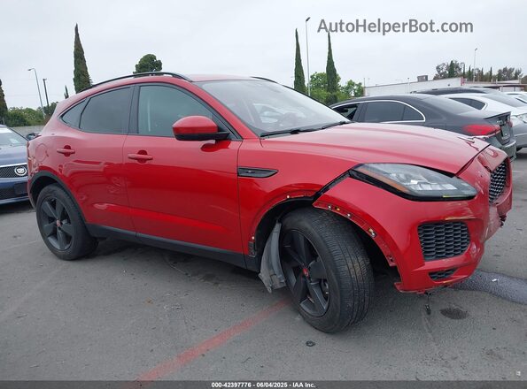 SADFJ2FX4K1Z72242 2019 JAGUAR E-PACE Бордовый Панорамный вид салона 360°