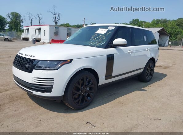 SALGS2RU3lA402726 2020 LAND ROVER RANGE ROVER White Առջևի ձախ երեք քառորդ տեսարան