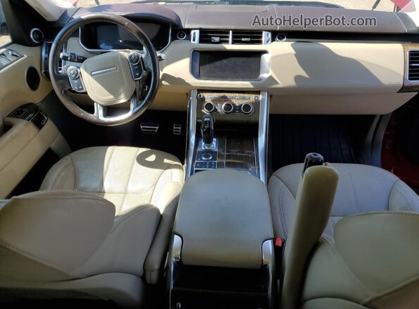 SALWV2FV5HA175742 2017 LAND ROVER RANGE Бордовый Вид панели приборов