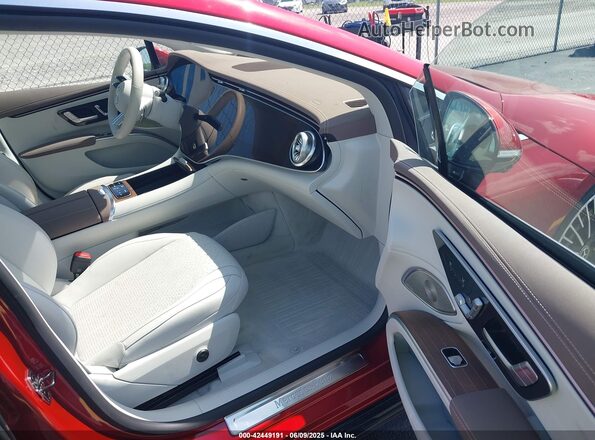 W1KCG4EB1NA013258 2022 MERCEDES-BENZ EQS 580 Red Սալոնի դիմացի տեսք