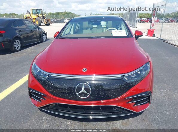 W1KCG4EB1NA013258 2022 MERCEDES-BENZ EQS 580 Red Սարքավորումների վահանակի տեսք