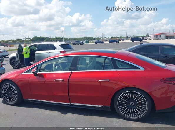 W1KCG4EB1NA013258 2022 MERCEDES-BENZ EQS 580 Red Սալոնի 360 աստիճան տեսք