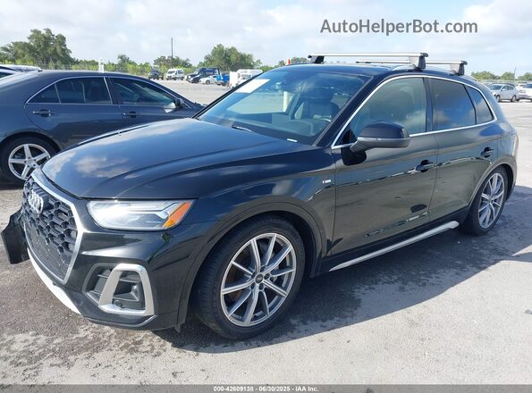 WA1E2AFY2M2043536 2021 AUDI Q5 Black წინა მარცხენა ხედი სამი მეოთხედიდან