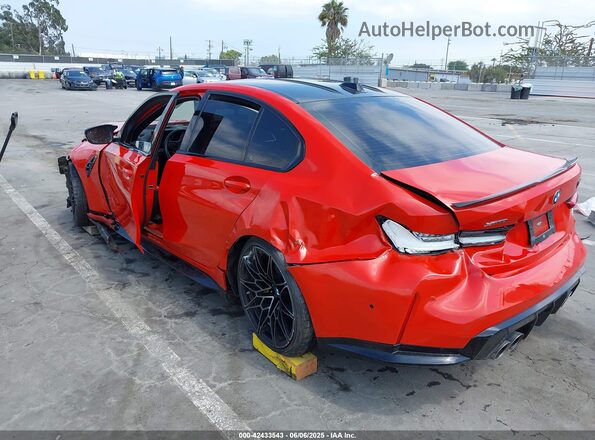 WBS43AY09PFP64397 2023 BMW M3 Orange Rear left