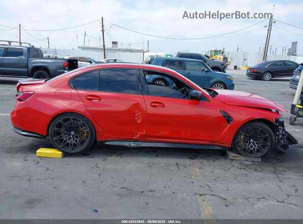 WBS43AY09PFP64397 2023 BMW M3 Orange Rear interior view