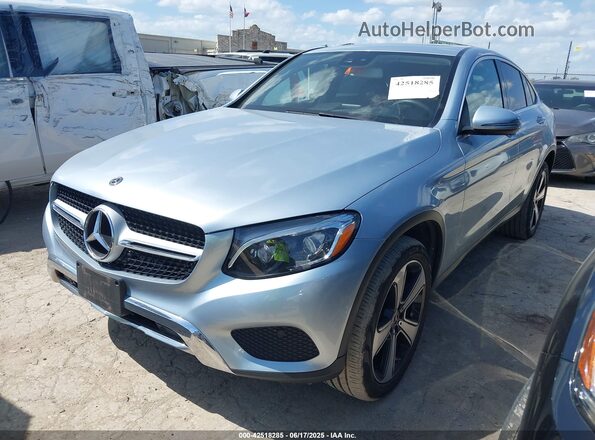 WDC0J4KB5JF448682 2018 MERCEDES-BENZ GLC 300 COUPE Light Blue Передня ліва чверть