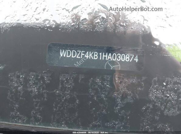 WDDZF4KB1HA030874 2017 MERCEDES-BENZ E-CLASS Dark Blue 