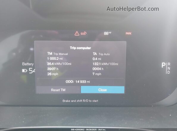 YV4ED3GM5P2055222 2023 VOLVO C40 RECHARGE PURE ELECTRIC Blue Vista de los asientos traseros