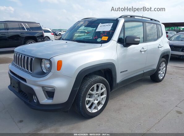 ZACNJDD10MPN29300 2021 JEEP RENEGADE Silver Առջևի ձախ երեք քառորդ տեսարան