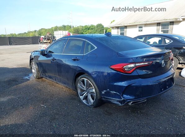 19UUB5F60MA010663 2021 ACURA TLX Blue Trasero izquierdo
