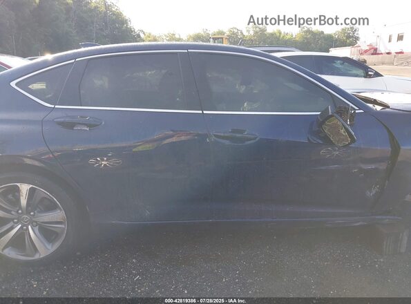 19UUB5F60MA010663 2021 ACURA TLX Blue Vista del cuadro de instrumentos