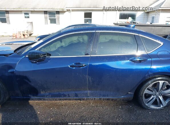 19UUB5F60MA010663 2021 ACURA TLX Blue Vista interior trasera