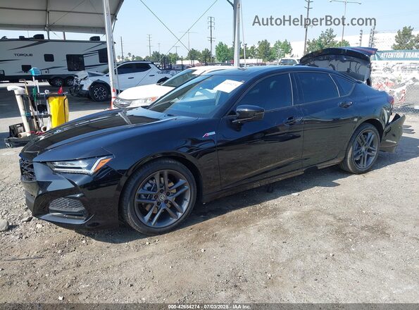 19UUB6F50SA002430 2025 ACURA TLX Черный Передняя левая четверть