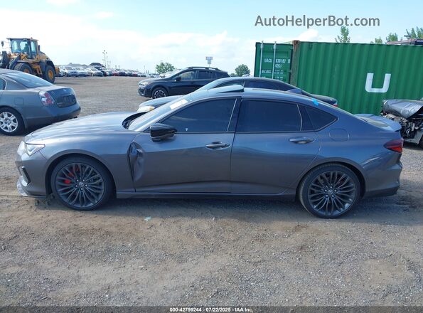 19UUB7F02PA001099 2023 ACURA TLX Серый Вид задней части салона