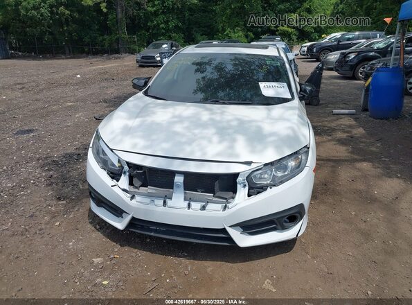 19XFC2F78JE024931 2018 HONDA CIVIC White Widok zestawu wskaźników