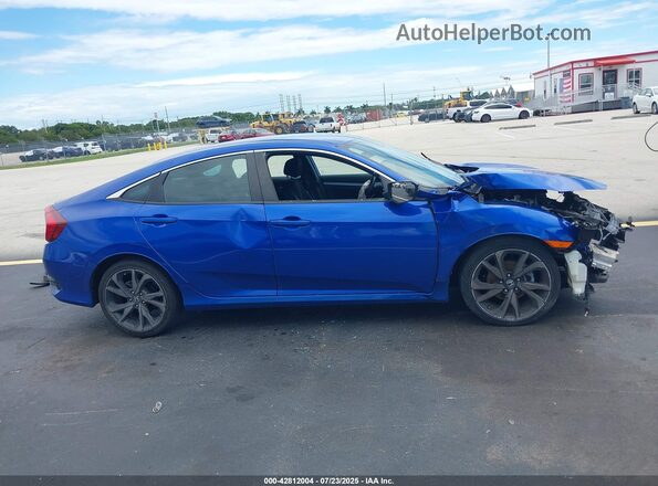 19XFC2F80ME002631 2021 HONDA CIVIC Blue Widok wnętrza z tyłu