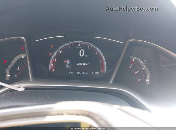 19XFC2F81ME003593 2021 HONDA CIVIC Gray Widok tylnych siedzeń