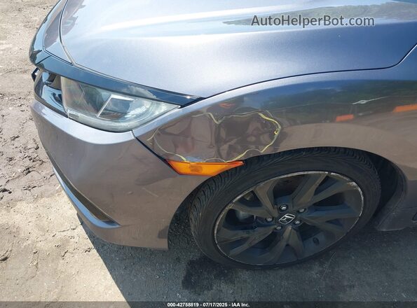 19XFC2F81ME003593 2021 HONDA CIVIC Gray Widok z przodu