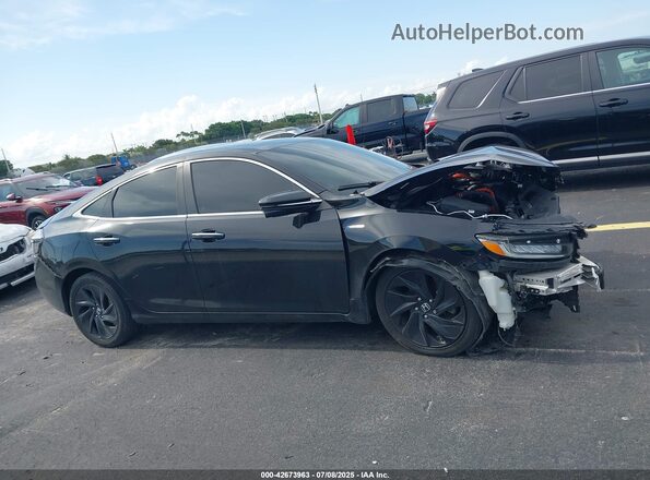 19XZE4F92KE030746 2019 HONDA INSIGHT Black Widok wnętrza z tyłu