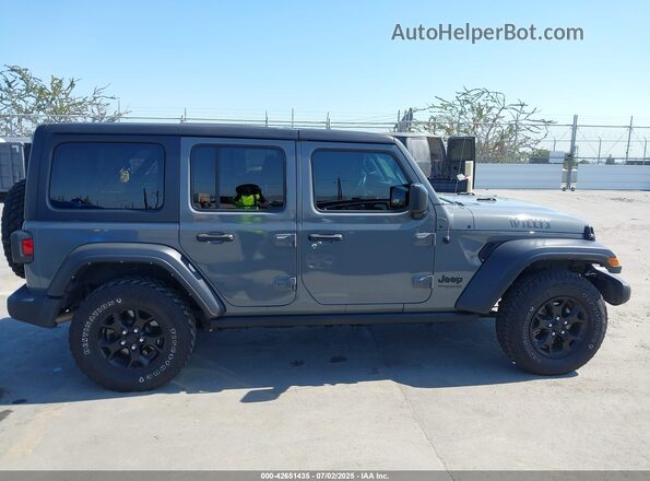 1C4HJXDG0MW694546 2021 JEEP WRANGLER UNLIMITED Gray Rear interior view