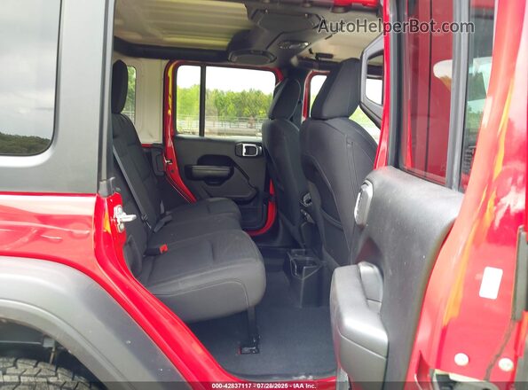 1C4HJXDGXKW586741 2019 JEEP WRANGLER UNLIMITED Red VIN sticker view