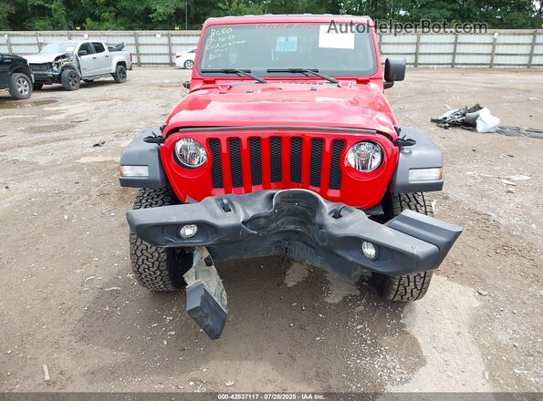 1C4HJXDGXKW586741 2019 JEEP WRANGLER UNLIMITED Red Instrument cluster view