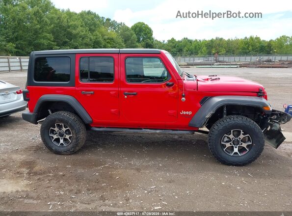 1C4HJXDGXKW586741 2019 JEEP WRANGLER UNLIMITED Red Rear interior view