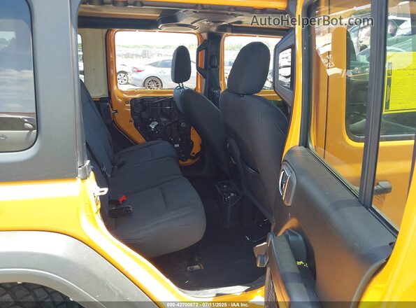 1C4HJXDN4MW671222 2021 JEEP WRANGLER UNLIMITED Yellow Вид наклейки з VIN-кодом