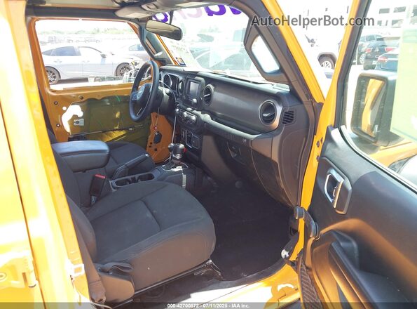 1C4HJXDN4MW671222 2021 JEEP WRANGLER UNLIMITED Yellow Вид салону спереду