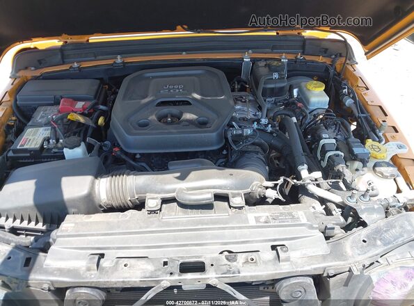 1C4HJXDN4MW671222 2021 JEEP WRANGLER UNLIMITED Yellow Вид ззаду