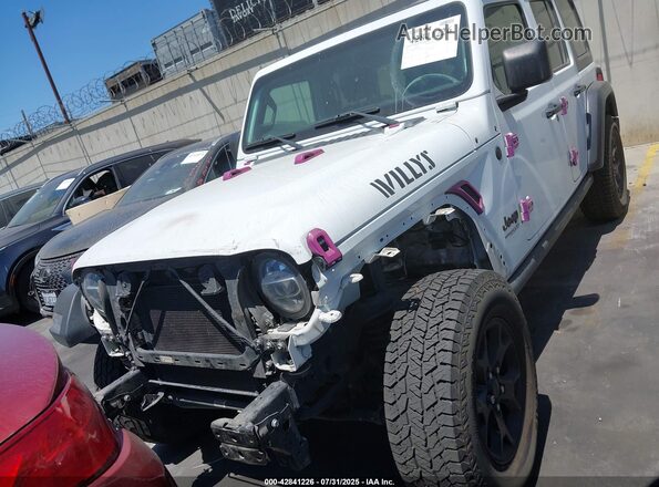 1C4HJXDN8MW558941 2021 JEEP WRANGLER UNLIMITED White ხელსაწყოთა პანელის ხედი