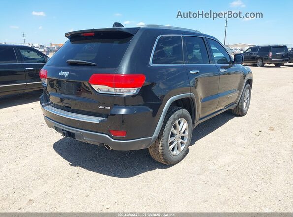1C4RJEBG0GC383426 2016 JEEP GRAND CHEROKEE Black Tył prawy