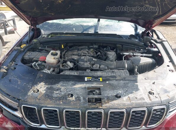 1C4RJKBG9M8124673 2021 JEEP GRAND CHEROKEE L Burgundy Vista trasera