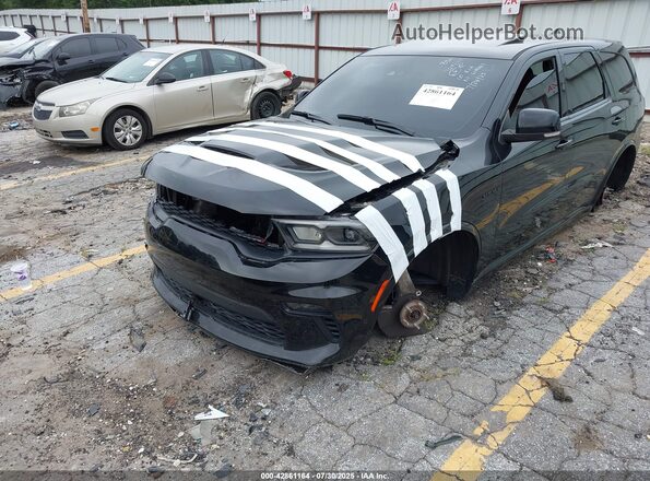 1C4SDJCT5MC879296 2021 DODGE DURANGO Black წინა მარცხენა ხედი სამი მეოთხედიდან