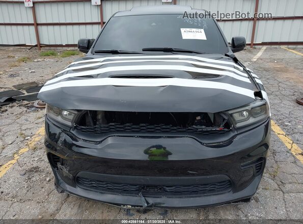 1C4SDJCT5MC879296 2021 DODGE DURANGO Black წინა ხედი